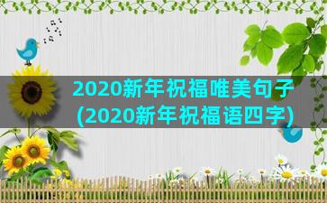 2020新年祝福唯美句子(2020新年祝福语四字)