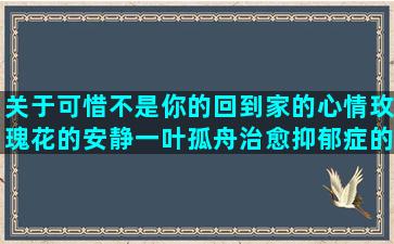 关于可惜不是你的回到家的心情玫瑰花的安静一叶孤舟治愈抑郁症的雨中的绣球花一见难忘的唯美语录(可惜不是你简谱)